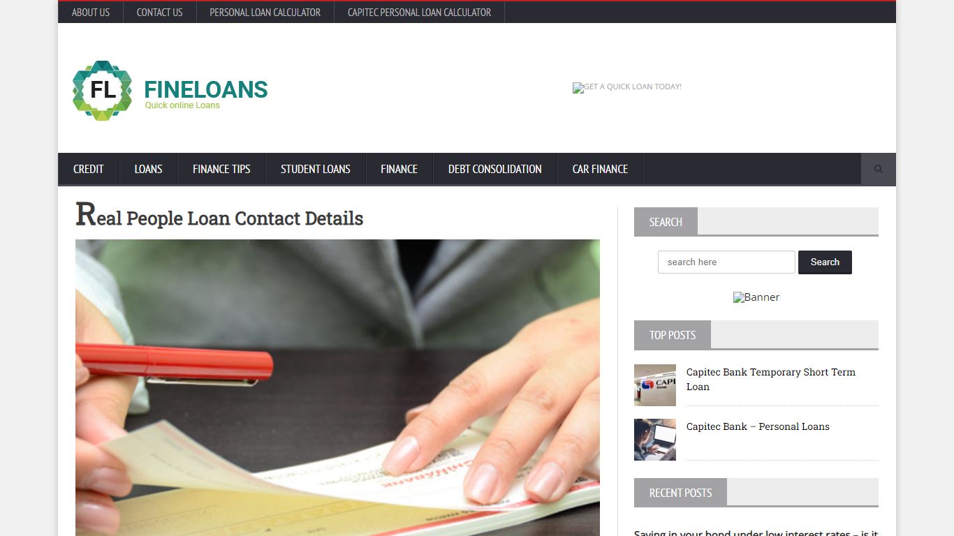 Real People Loan Contact Details - Simple Local Loans