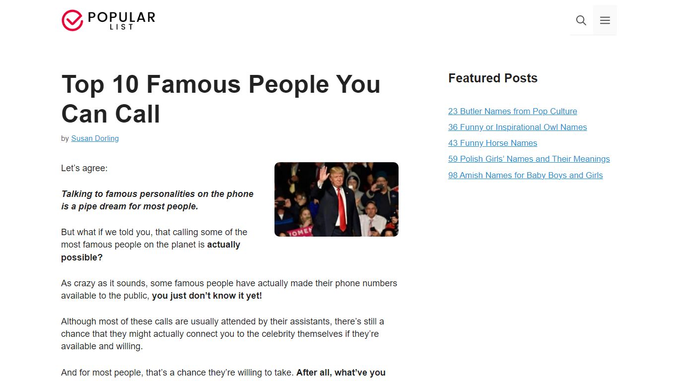 Top 10 Famous People You Can Call [ 2021 Update ] - The Popular List