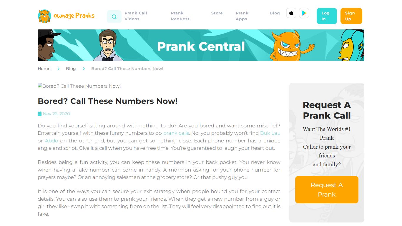 Ownage Pranks - Bored? Call These Numbers Now!